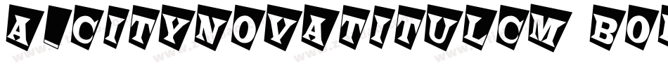 a_CityNovaTitulCm Bold字体转换